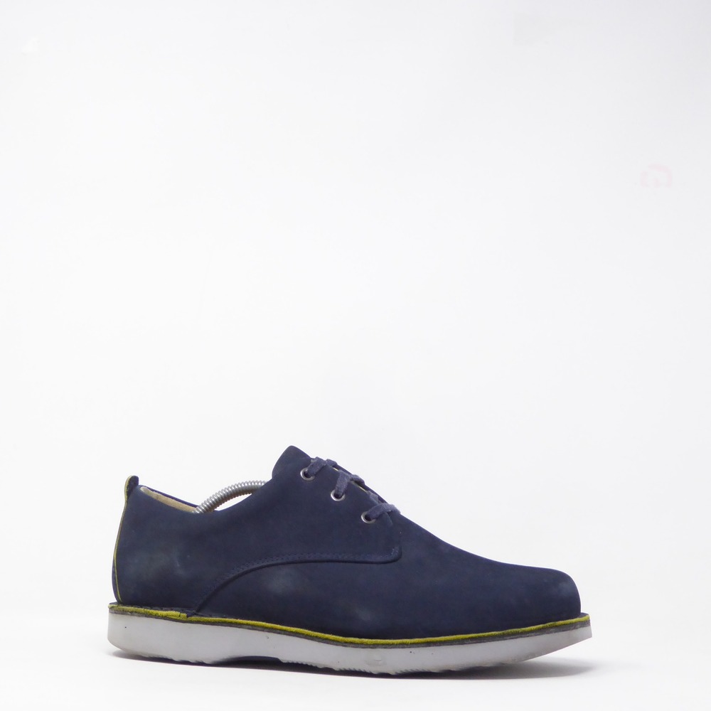 Samuel Hubbard Mens Hubbard Free Oxford Navy Blue Nubuck Leather 11W